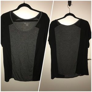 NWT Lane Bryant Black/Gray Top ⭐️🛍 Sz18/20